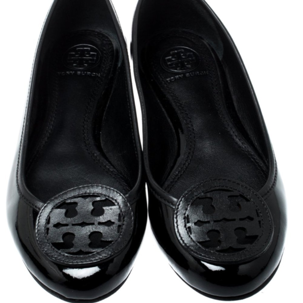 Tory Burch Black Flats